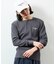 Essentials タイトフィット L/S ヘンリーネック ワッフル Tシャツ