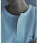Essentials タイトフィット L/S ヘンリーネック ワッフル Tシャツ