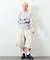 Essentials タイトフィット L/S ヘンリーネック ワッフル Tシャツ