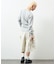 Essentials タイトフィット L/S ヘンリーネック ワッフル Tシャツ
