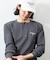 Essentials タイトフィット L/S ヘンリーネック ワッフル Tシャツ