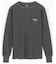 Essentials タイトフィット L/S ヘンリーネック ワッフル Tシャツ