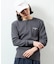 Essentials タイトフィット L/S ヘンリーネック ワッフル Tシャツ