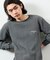 Essentials タイトフィット L/S クルーネック ワッフル ピグメントTシャツ