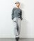 Essentials タイトフィット L/S クルーネック ワッフル ピグメントTシャツ
