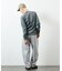Essentials タイトフィット L/S クルーネック ワッフル ピグメントTシャツ