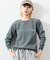 Essentials タイトフィット L/S クルーネック ワッフル ピグメントTシャツ