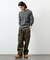 Essentials タイトフィット L/S クルーネック ワッフル ピグメントTシャツ