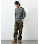 Essentials タイトフィット L/S クルーネック ワッフル ピグメントTシャツ