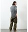 Essentials タイトフィット L/S クルーネック ワッフル ピグメントTシャツ