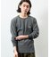Essentials タイトフィット L/S クルーネック ワッフル ピグメントTシャツ