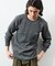 Essentials タイトフィット L/S クルーネック ワッフル ピグメントTシャツ