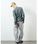 Essentials タイトフィット L/S クルーネック ワッフル ピグメントTシャツ