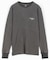 Essentials タイトフィット L/S クルーネック ワッフル ピグメントTシャツ
