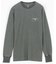 Essentials タイトフィット L/S クルーネック ワッフル ピグメントTシャツ