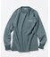 Essentials タイトフィット L/S クルーネック ワッフル ピグメントTシャツ