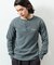 Essentials タイトフィット L/S ヘンリーネック ワッフル ピグメントTシャツ