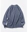 Essentials タイトフィット L/S ヘンリーネック ワッフル ピグメントTシャツ