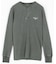 Essentials タイトフィット L/S ヘンリーネック ワッフル ピグメントTシャツ