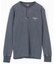 Essentials タイトフィット L/S ヘンリーネック ワッフル ピグメントTシャツ