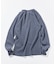 Essentials タイトフィット L/S ヘンリーネック ワッフル ピグメントTシャツ