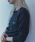 Essentials タイトフィット L/S ヘンリーネック ワッフル ピグメントTシャツ