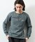 Essentials タイトフィット L/S ヘンリーネック ワッフル ピグメントTシャツ