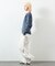 Essentials タイトフィット L/S ヘンリーネック ワッフル ピグメントTシャツ