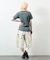 Essentials タイトフィット S/S クルーネック ワッフル ピグメントTシャツ