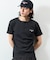 Essentials タイトフィット S/S ヘンリーネック ワッフルTシャツ