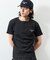Essentials タイトフィット S/S ヘンリーネック ワッフルTシャツ