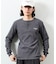 Essentials タイトフィット L/S ヘンリーネック ピグメントTシャツ