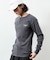 Essentials タイトフィット L/S ヘンリーネック ピグメントTシャツ