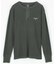 Essentials タイトフィット L/S ヘンリーネック ピグメントTシャツ