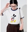 【MICKEY MOUSE】 リンガーTシャツ