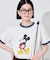 【MICKEY MOUSE】 リンガーTシャツ