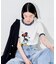 【MICKEY MOUSE】 リンガーTシャツ