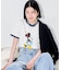 【MICKEY MOUSE】 リンガーTシャツ