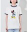 【MICKEY MOUSE】 リンガーTシャツ