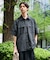 別注 フィッシングポケット ショートスリーブ シアサッカー スピンドル チェックシャツ