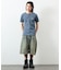 Essentials タイトフィット S/S ヘンリーネック ワッフル ピグメントTシャツ