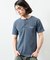 Essentials タイトフィット S/S ヘンリーネック ワッフル ピグメントTシャツ