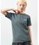 Essentials タイトフィット S/S ヘンリーネック ワッフル ピグメントTシャツ