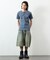 Essentials タイトフィット S/S ヘンリーネック ワッフル ピグメントTシャツ