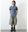 Essentials タイトフィット S/S ヘンリーネック ワッフル ピグメントTシャツ