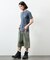 Essentials タイトフィット S/S ヘンリーネック ワッフル ピグメントTシャツ
