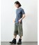 Essentials タイトフィット S/S ヘンリーネック ワッフル ピグメントTシャツ