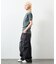 Essentials タイトフィット S/S ヘンリーネック ワッフル ピグメントTシャツ