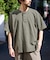 HEAVY WEIGHT/ヘビーウェイト ピグメント ショートスリーブ ヘンリーネック Tシャツ/10.5オンス