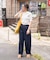 アイレット ポロカーディガン